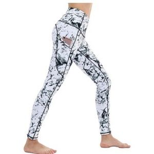 M High Waist 3 Pockets, Tummy Control Workout Running Yoga Pants Leggings